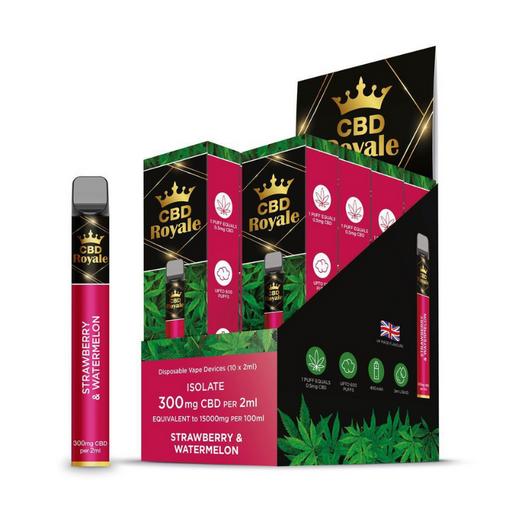 fruity blend capturing juicy notes of strawberries paired with watermelon creating a delicious vape experience with ripe fruit highlights - CBD Royale Bar 