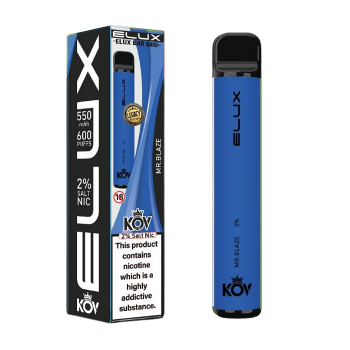 Mr Blue by Elux KOV Bar Legacy Range Disposable Vape UK 20MG - Buy Any 2 For £8