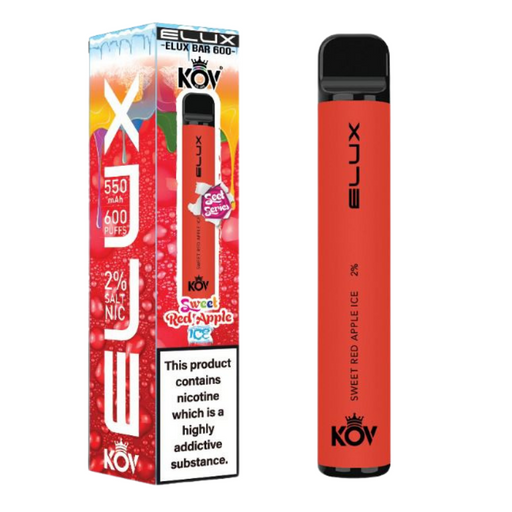 Elux KOV Bar Sweets Range Disposable Vape UK 20MG -  Red Apple Ice