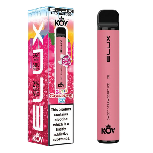 A succulent blend of strawberries is paired with some refreshing ice - ELUX KOV - UK Vape World