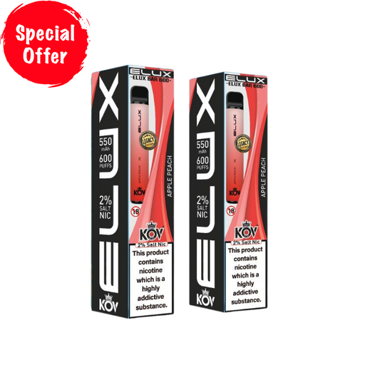 Apple Peach - By Elux Bar - KOV - Special Offer Buy Any 2 For £8