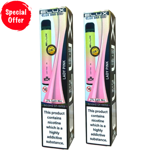 Lady Pink By Elux Bar Disposable Vape - Buy 2 For £8