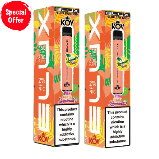 Pink Guava Lemonade By Elux Bar Disposable Vape - buy any 2 for £8