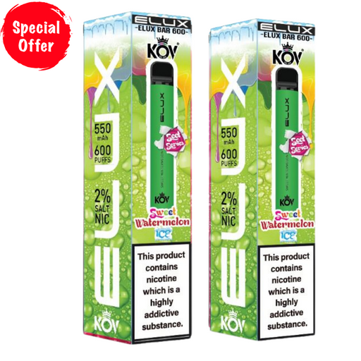 Sweet Watermelon Ice By Elux Bar Disposable Vape - Buy Any 2 For £8