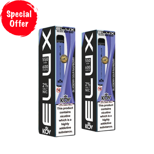 Elux Blueberry Sour Raspberry 600 Puff - Special Offer Buy 2 For £8