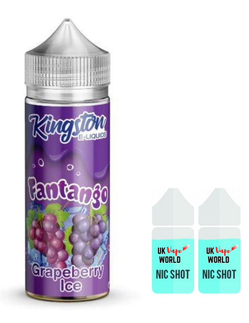 Kingston Fantango Grapeberry ICE 100ml Shortfill With 2 Nicotine shots | UK Vape World