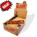 RAW King Size Slim Classic Natural Unrefined Rizla Rolling Papers box of 50 | UK Vape World