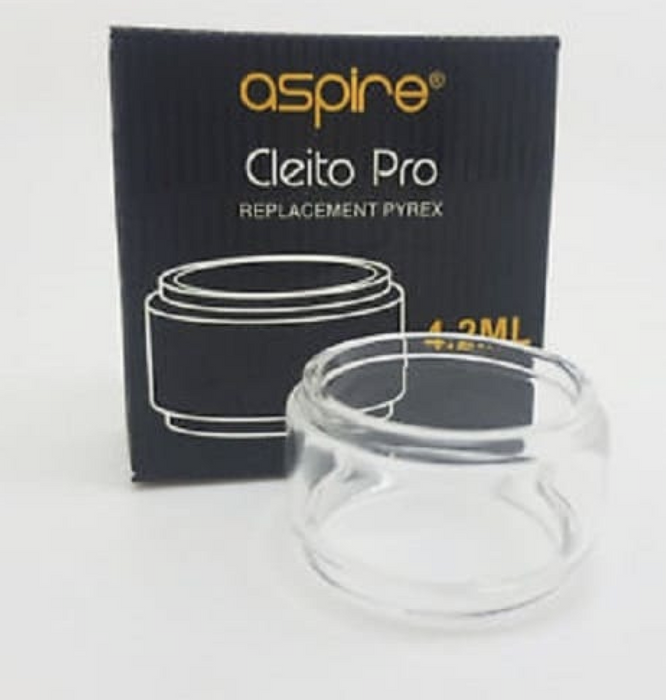 Aspire Cleito Pro Replacement Glass Bubble / Fatboy / Puxos Glass 4.2ML - UK VAPE WORLD