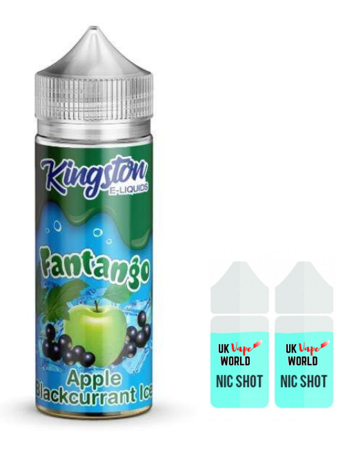 Kingston Fantango Apple & Blackcurrant ICE 100ml Shortfill With 2 Nicotine Shots