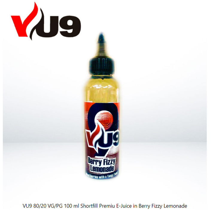 Berry Fizzy Lemonade VU9 -  Flavoursome E Juice is produced by a formulation of mixed wild berries with a little citric added for a tasty tangy twist!