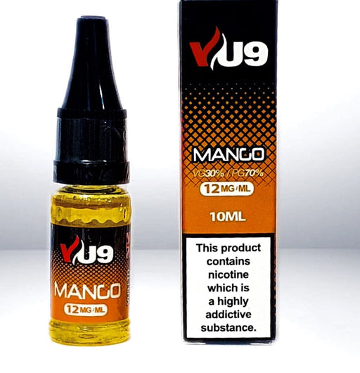Vu9 Mango E-Liquid Juice Fruit Pastilles 70/30 vg/pg 10X10ml Liquid 6/12/18 MG